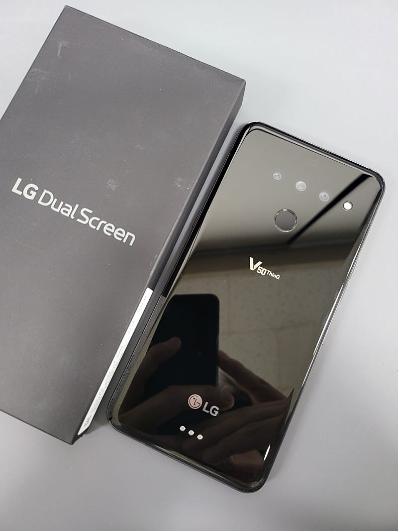 LG V50 128G 블랙 S급단말기 듀얼S급 무잔상 20만원 판매