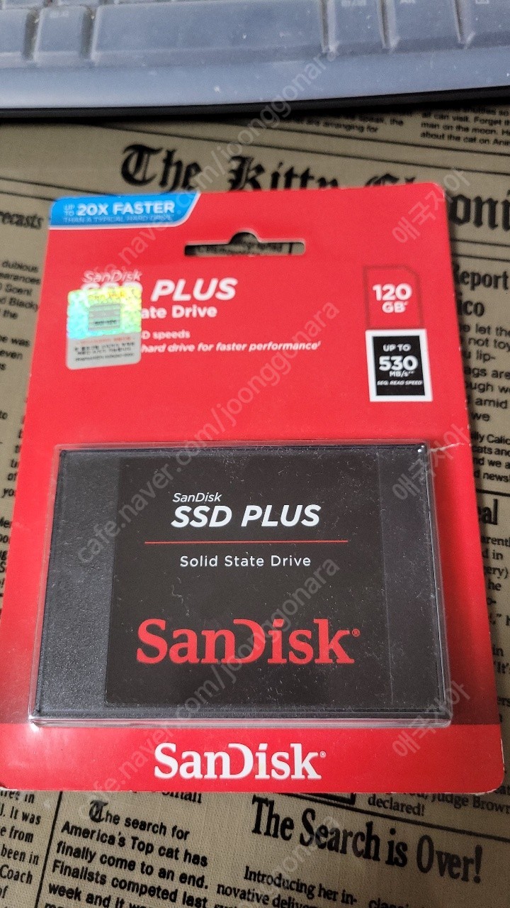 샌디스크 SSD플러스 (R:530MB/s, W:400MB/s) - 120GB 미개봉 새제품