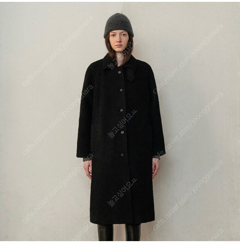 낫띵리튼 코트 Nothing written boucle mac coat