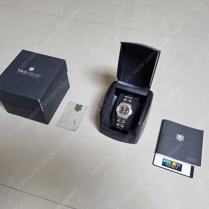 [68만] 태그호이어 남녀 공용(35mm) 쿼츠 다이버 시계 보증서 및 풀박스