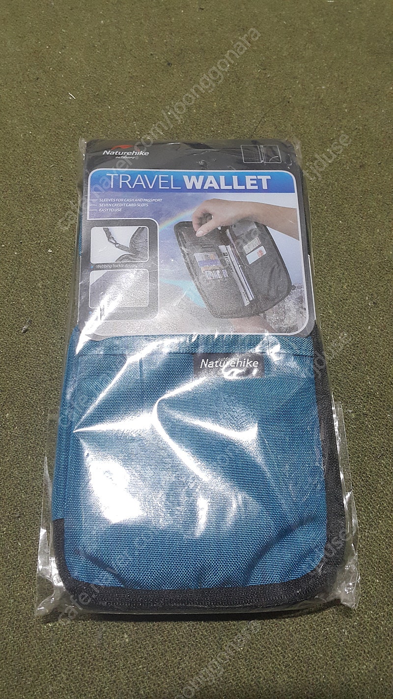 네이처하이크 여행용 푸른색 지갑 미개봉 신품