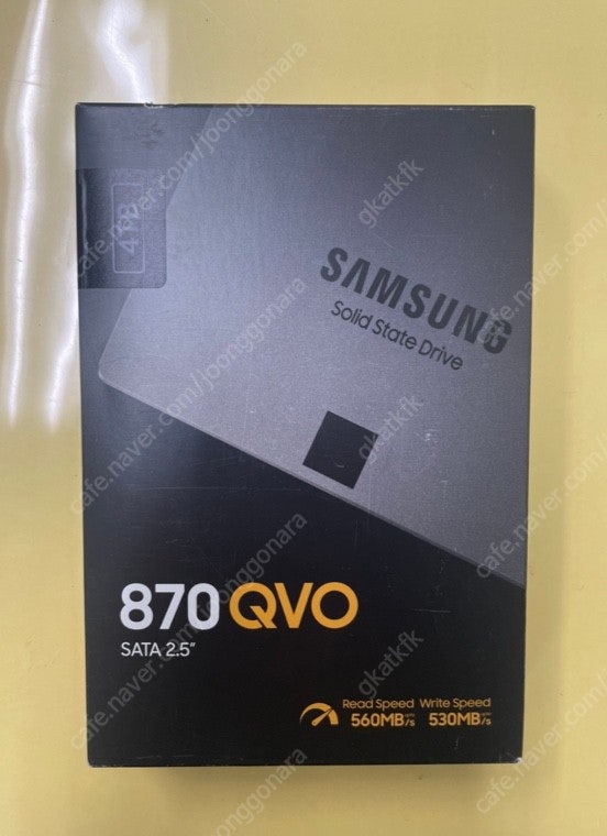 삼성 SSD 870 QVO 4TB 판매합니다.