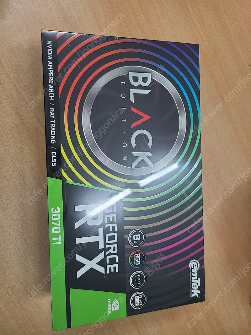 이엠텍 rtx3070ti 블랙에디션 미개봉 판매