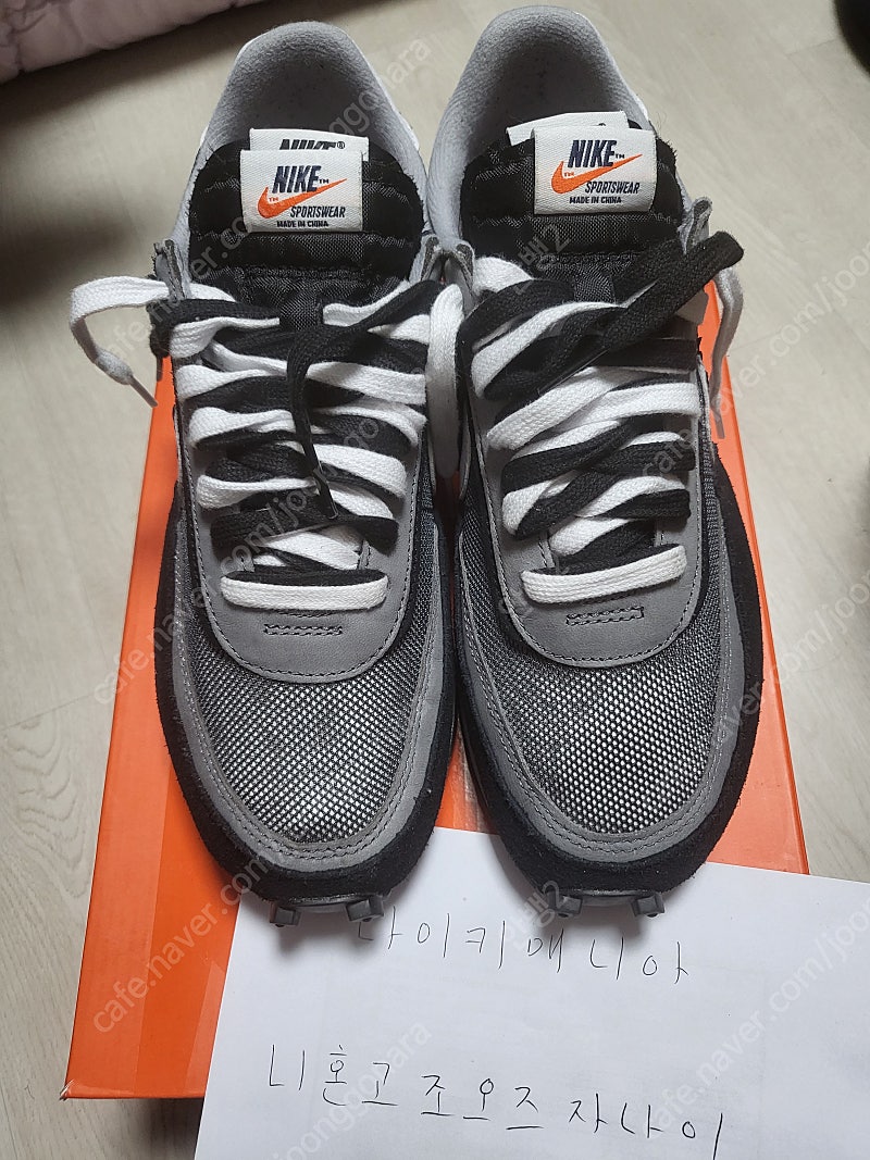 [265] 나이키 사카이 LD 와플 검흰 블랙--5