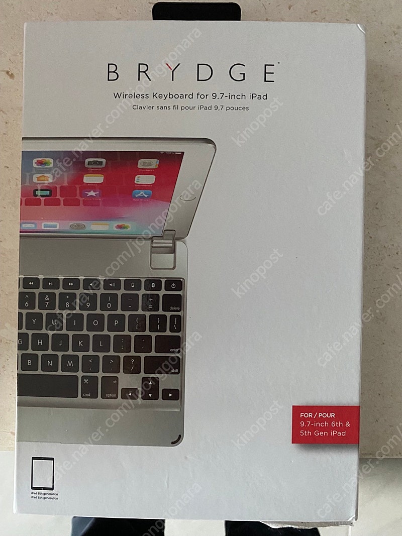Brydge 10.5 인치 및 9.7 인치 아이패드 전용 Bluetooth wireless 일체형 알루미늄 키보드 판매