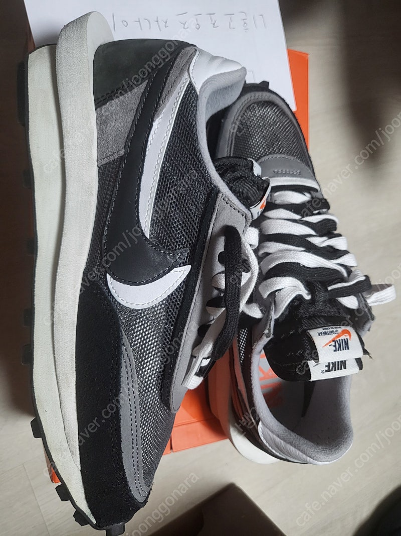 [265] 나이키 사카이 LD 와플 검흰 블랙--3