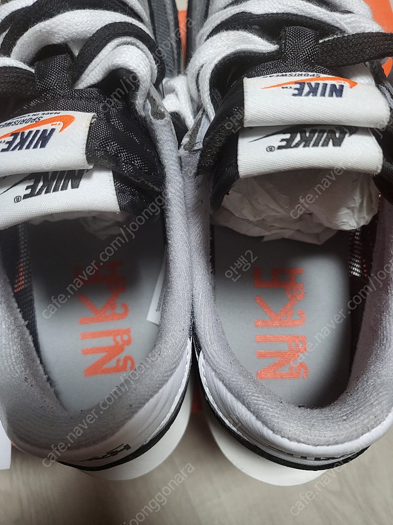 [265] 나이키 사카이 LD 와플 검흰 블랙--2