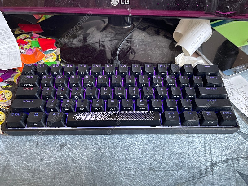 K65 mini RGB 저소음 적축