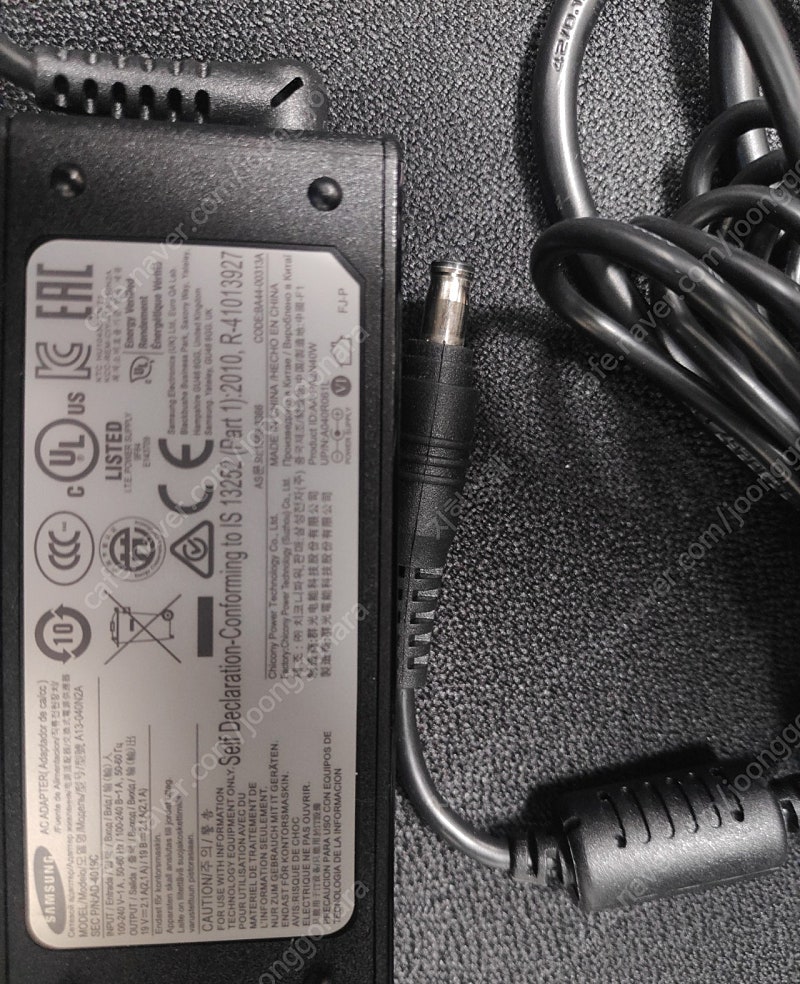 삼성 노트북 어댑터 19v 2.1a--1