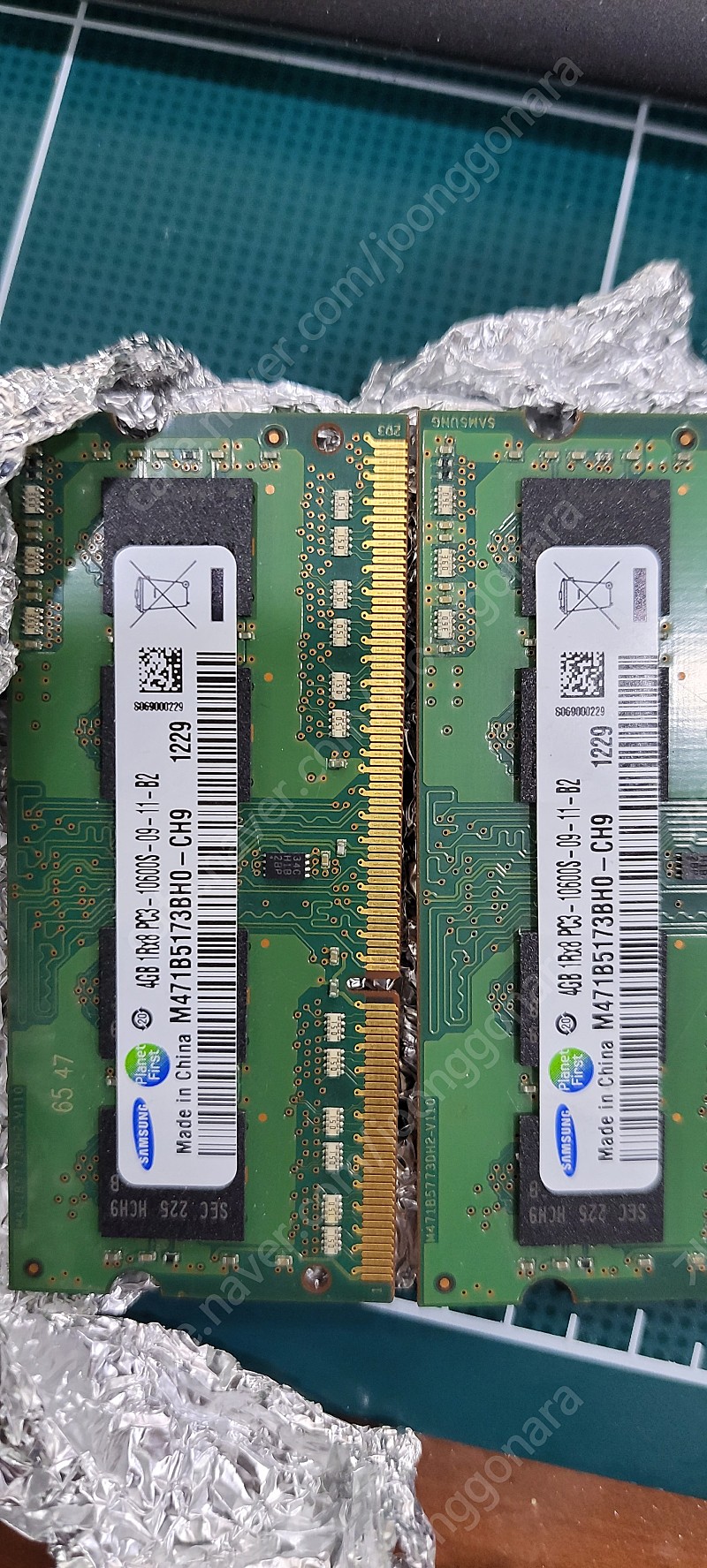 DDR3 4기가 2개 팝니다. 노트북용