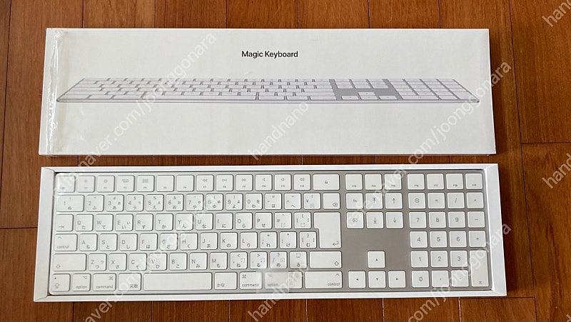 애플 블루투스 매직키보드 뉴매릭 일본어(개봉만함)_미사용_(Mar-2018제조)_MQ052KH/a Magic Keyboard with Numeric Keypad A1843_광주
