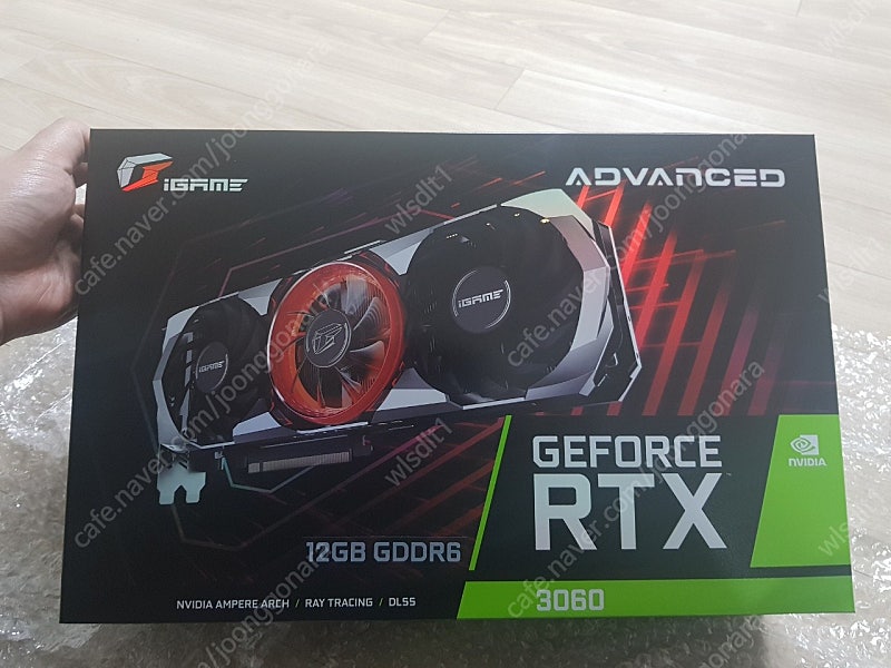 그래픽카드 Colorful iGAME RTX 3060 Advanced OC D6 12GB LHR 팝니다