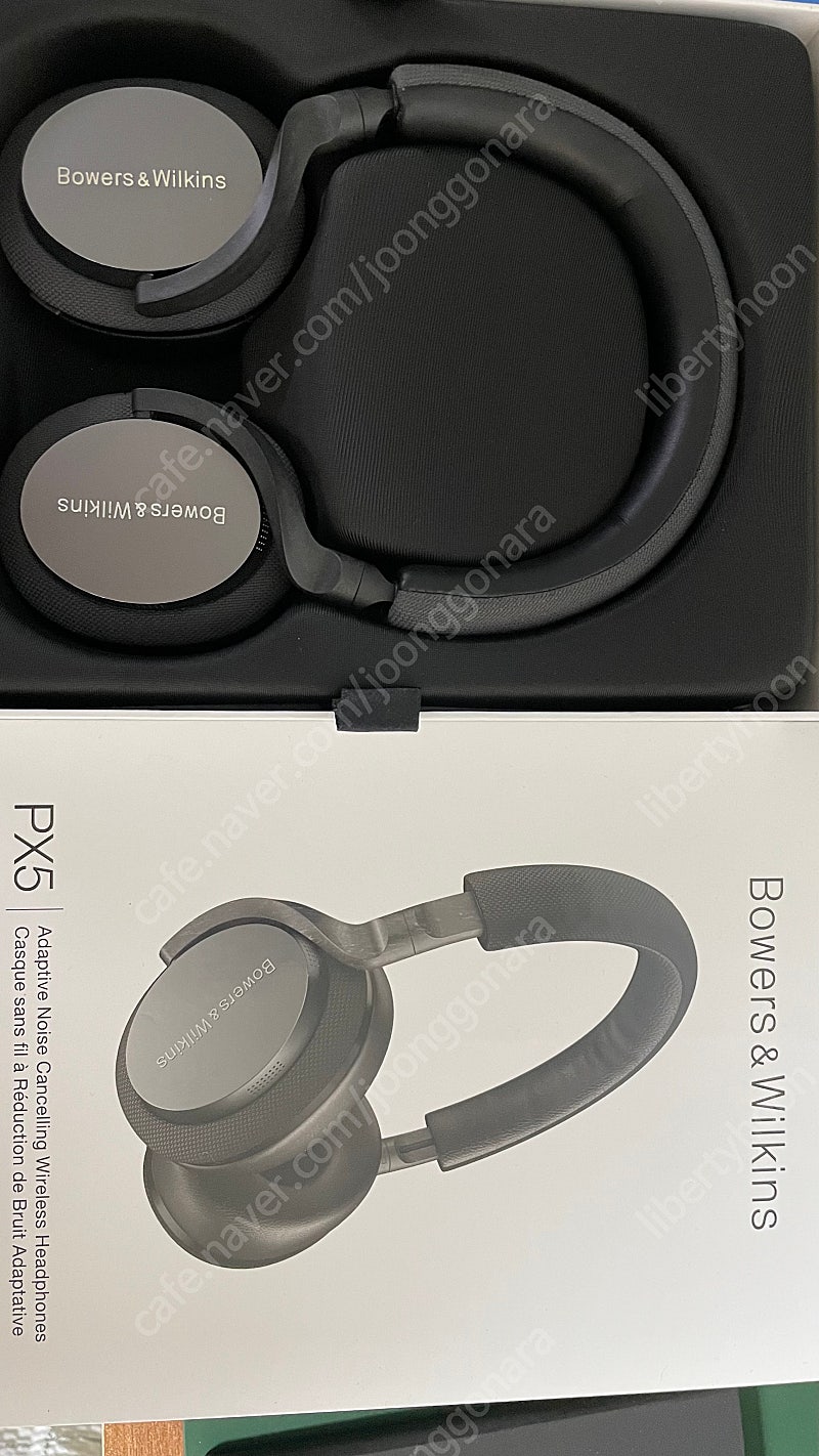 B&W PX5 온-이어 노이즈캔슬링 무선 블루투스헤드폰 wireless headphone / 스페이스 그레이