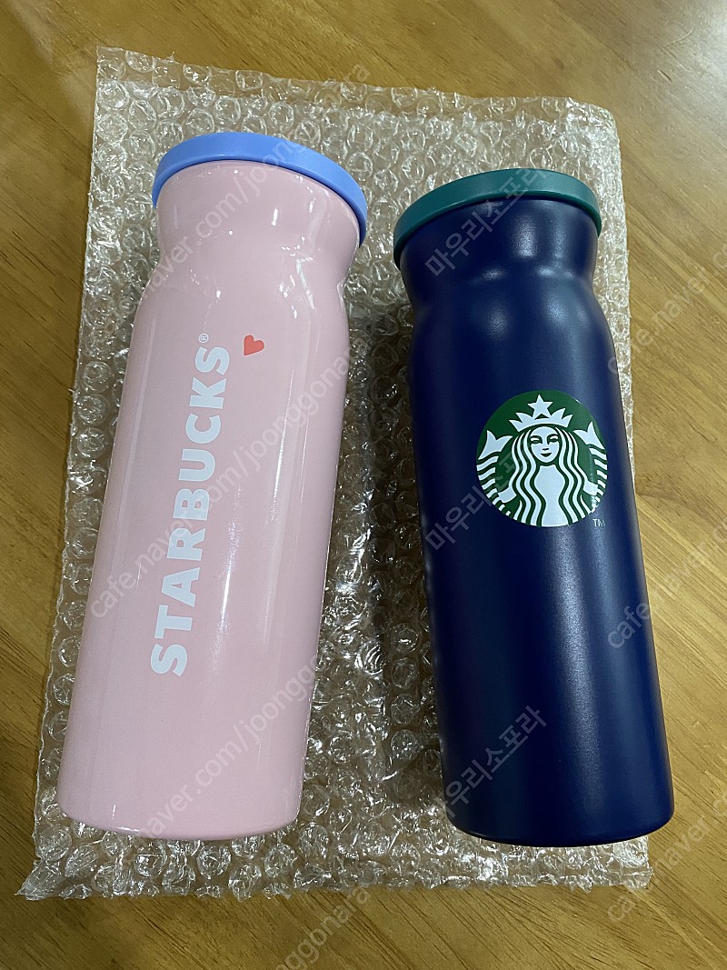 스타벅스 수줍은 핑크 컨투어, 블루 컨투어 텀블러 새상품