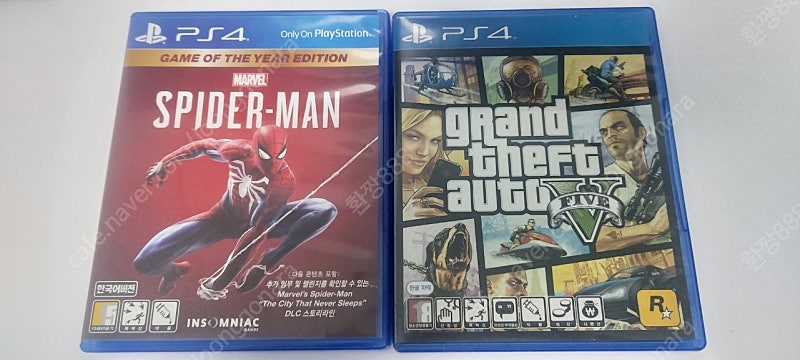 PS4 스파이더맨 고티, GTA5 일괄 팝니다