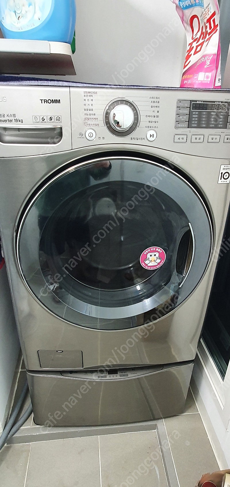 LG 엘지 트롬 드럼세탁기 19kg (f19vdw) + 미니워시 3.5kg(f35vc) 트윈워시 판매(가격내림)