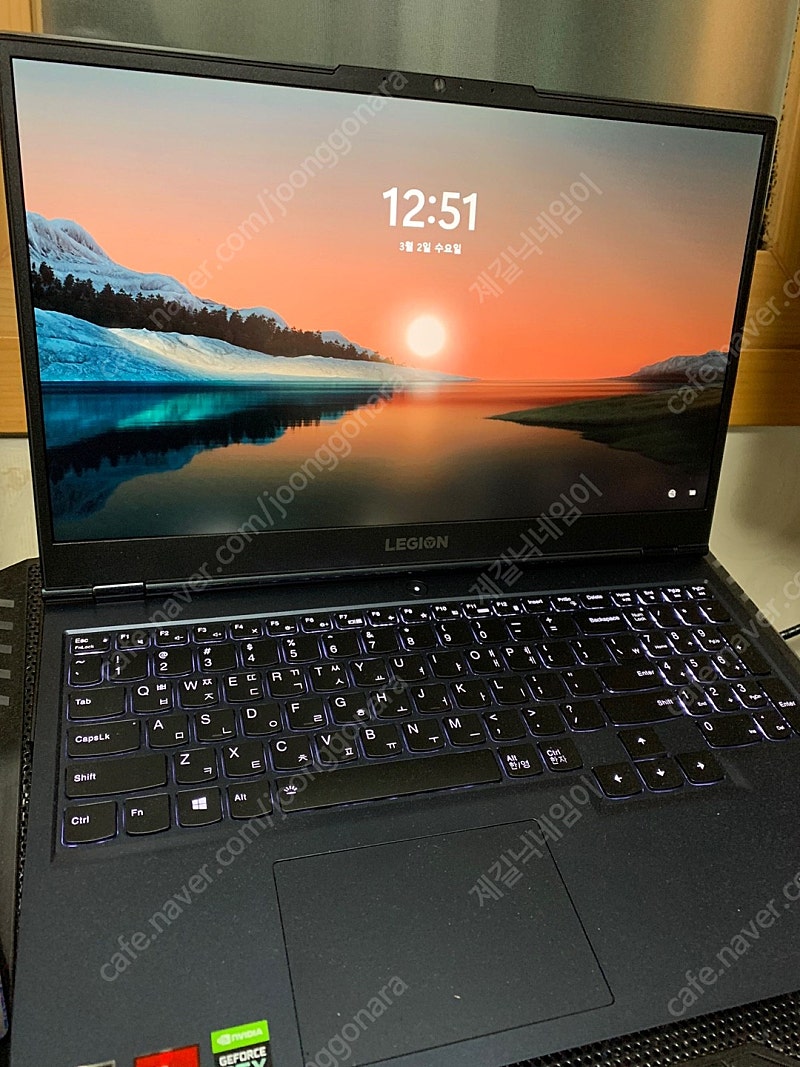 Lenovo 레노버 LEGION 15.6 / 5800H, 16GB, SSD 500GB 2개, RTX 3060 노트북 판매합니다 !!