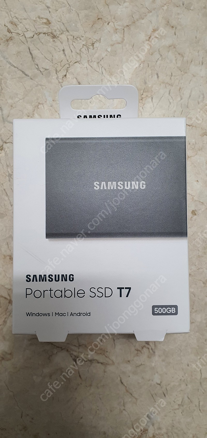 삼성 포터블 SSD T7 500gb 미개봉 새상품