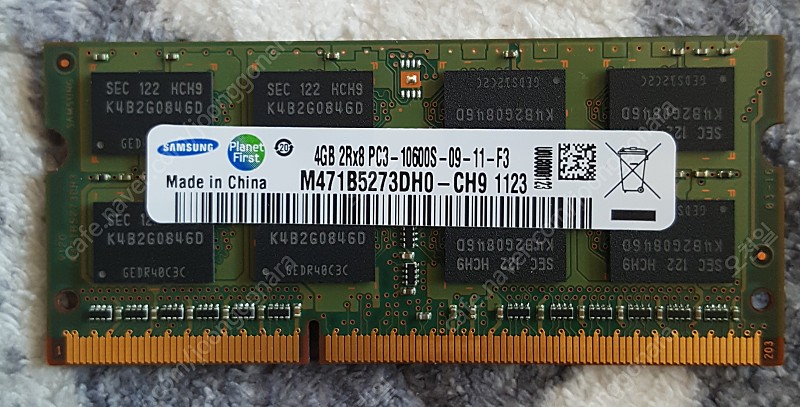 노트북용 RAM 4G PC3 판매합니다