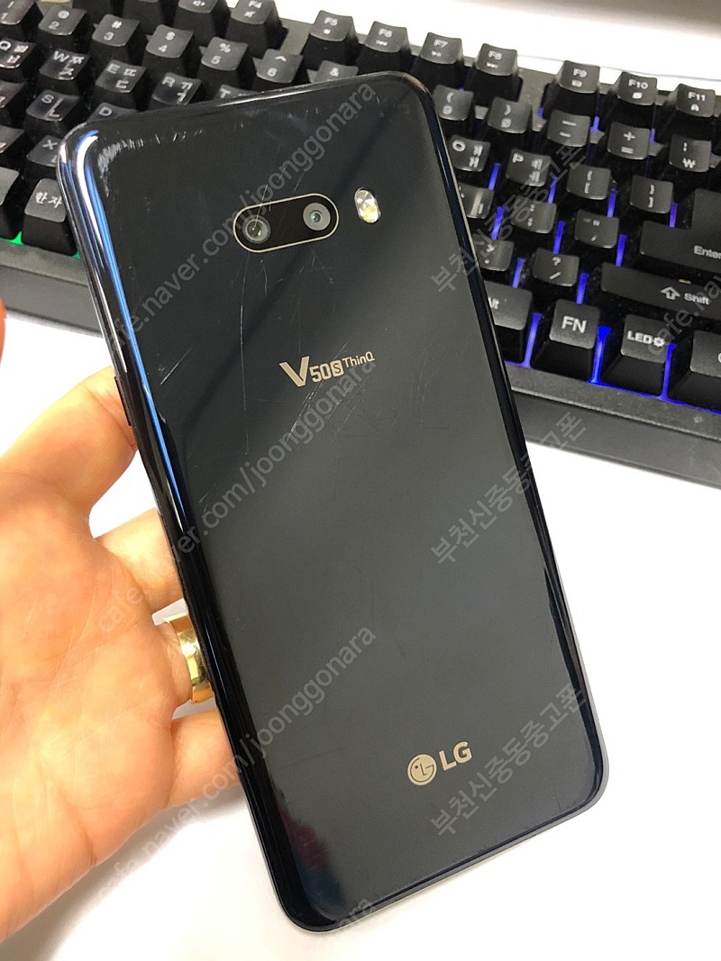 162476 KT V50S 5G 블랙 256GB 무잔상+파손폰 10만