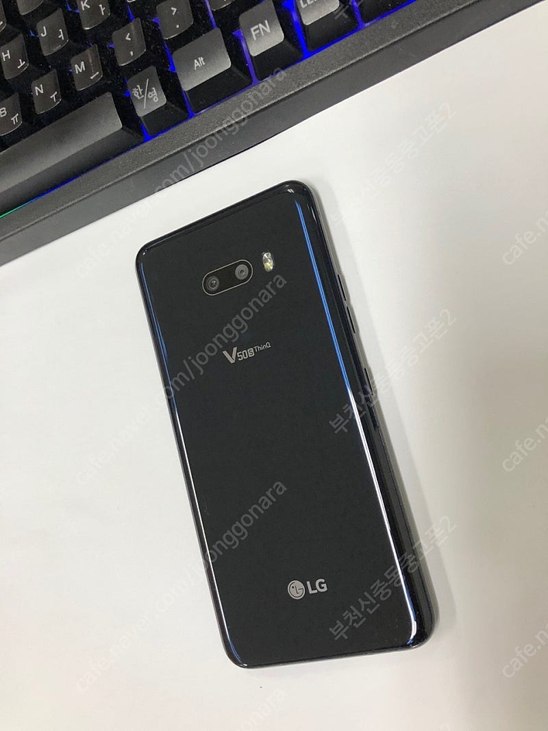 292964 V50S 5G 블랙 256GB 액정약간파손+기능모두정상 9만