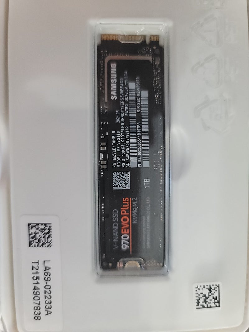 SSD 삼성 970EVO PLUS 1TB 팝니다