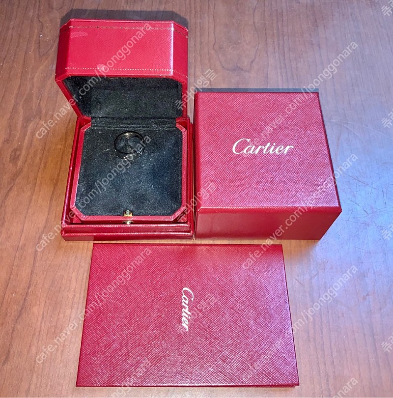 [국내판/정품] Cartier 까르띠에 러브링 엘로우(49) 및 화이트(52) 골드 여성 반지