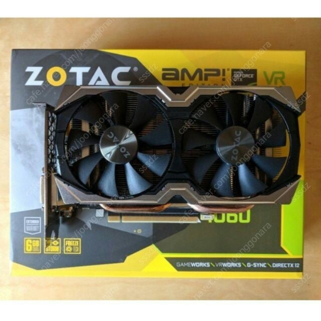 조텍 GTX1060 6g Amp 에디션 판매