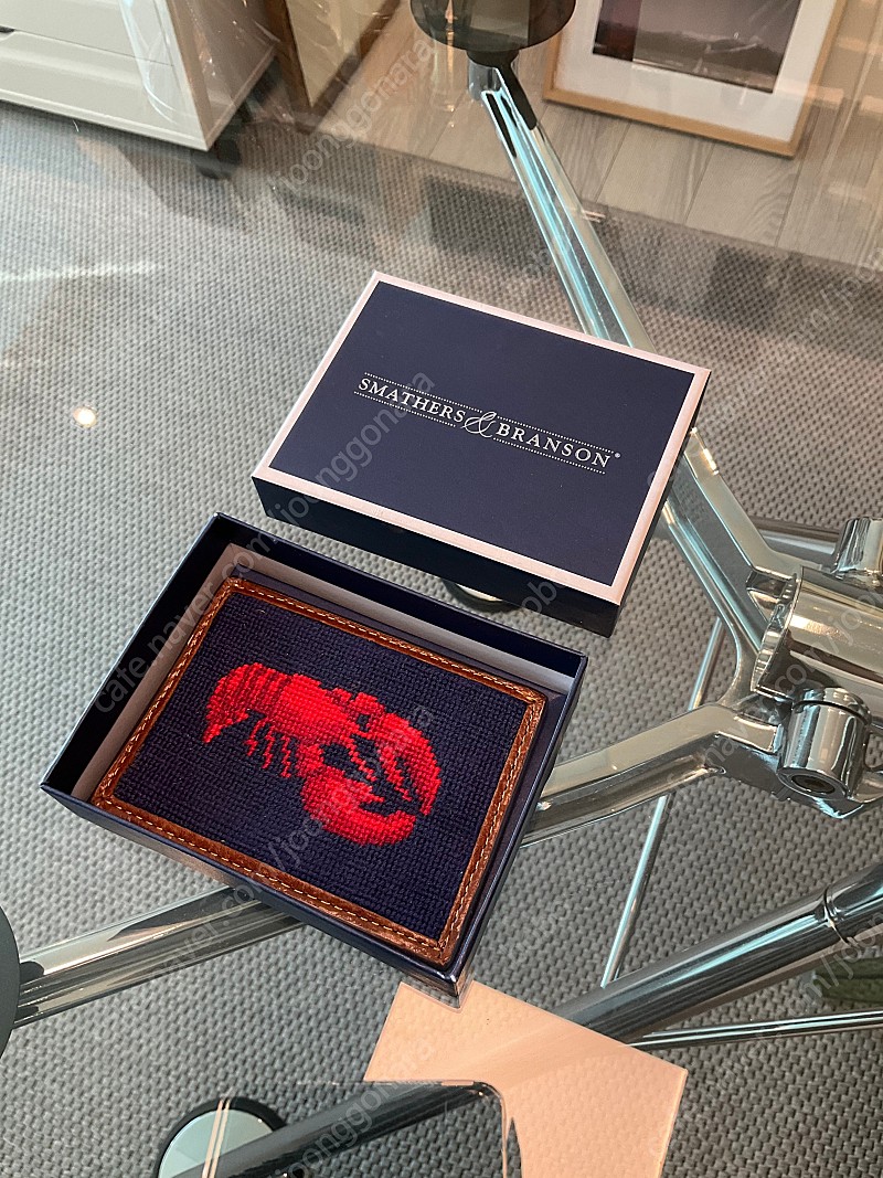 smathers and branson needlepoint c crab wallet 남성지갑 머니클립 카드케이스