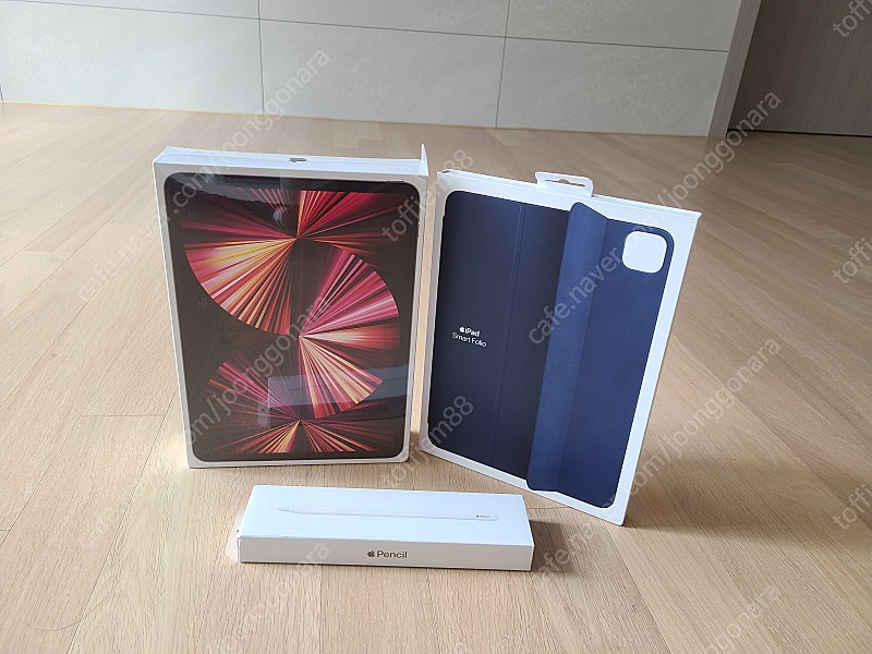 [새제품] 미개봉 아이패드 프로 3세대 256G wifi형 +커버,펜슬2세대 일괄판매