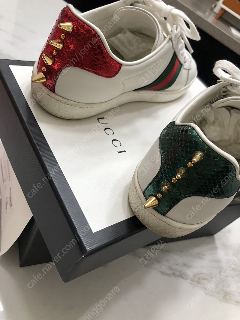 정품 구찌 진주 스니커즈 35 (225-230)--3