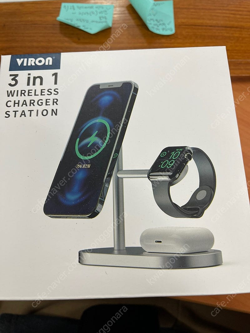 VIRON(바이런) 3in1 무선충전기(애플) 미개봉 새상품