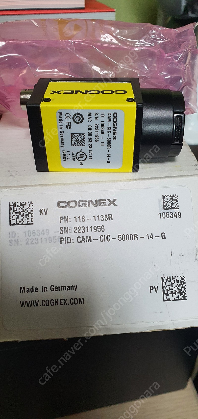 코그넥스 cognex 산업용 카메라 5M
