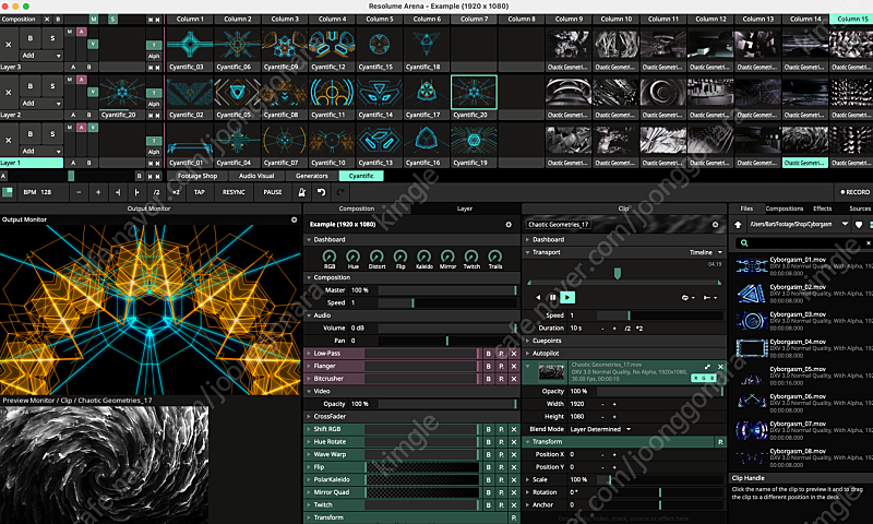 Resolume Avenue 7 for 1 Computer/레졸룸 에비뉴7 판매합니다.