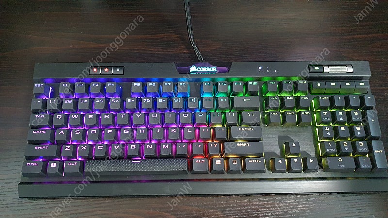 커세어 K70 mk2 RGB 저소음적축 PBT 키캡 교체 미사용