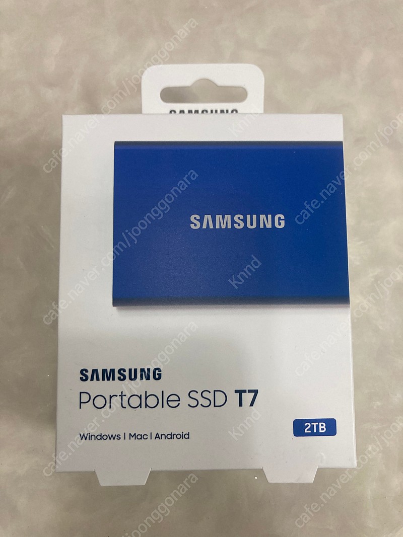 삼성 정품 SSD T7 2TB 미개봉 새상품