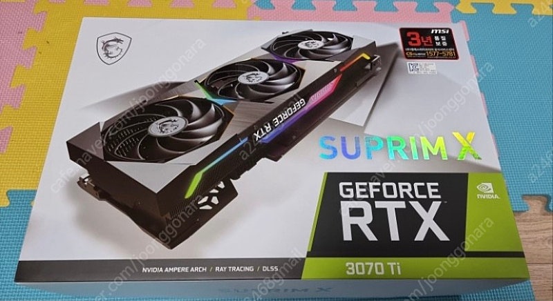 그래픽카드 슈프림X RTX3070ti 새제품