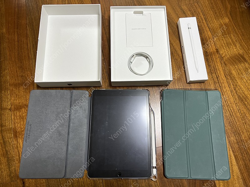 아이패드 7세대 32GB (스그, wifi) + 정품 애플펜슬 1세대 + 정품 스마트 키보드 폴리오 일괄 판매