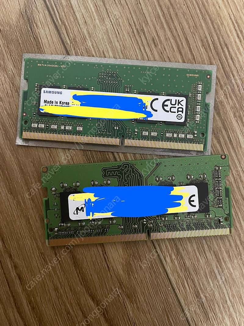 노트북용 RAM 램 DDR4 3200mhz 8기가 2개