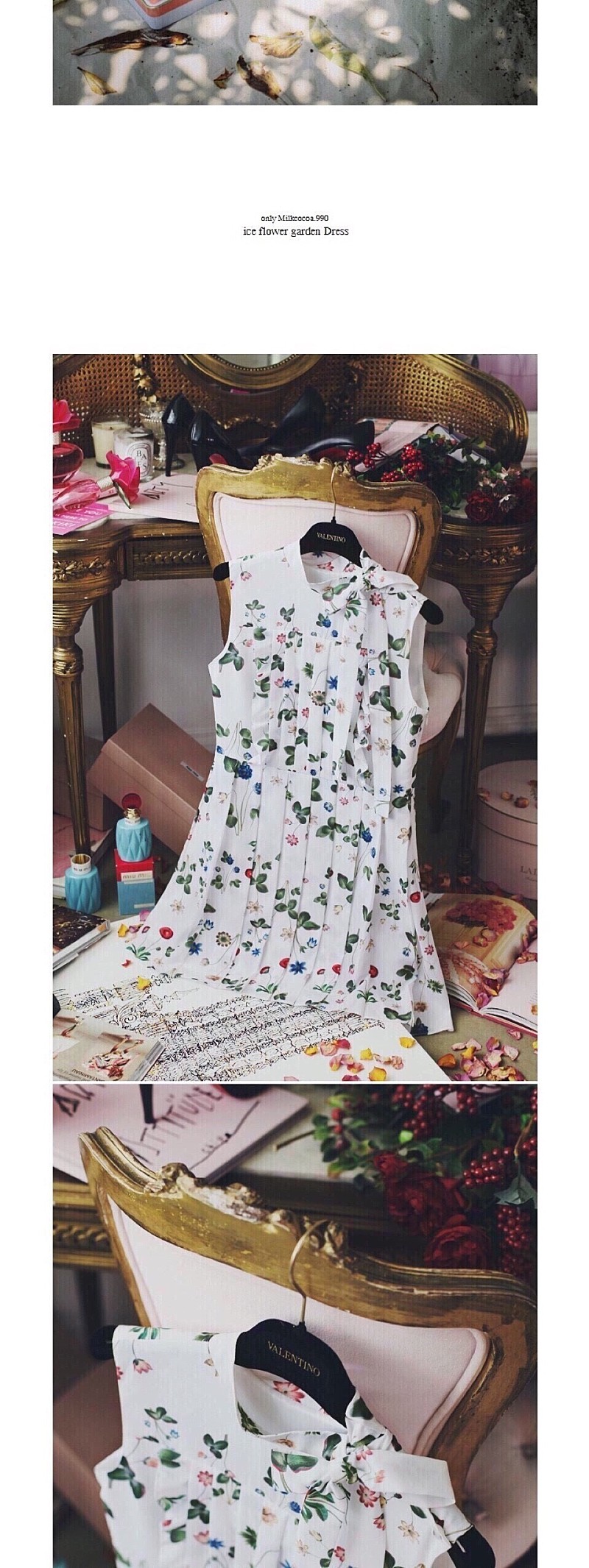 밀크코코아 only milkcocoa.990 ice flower garden Dress