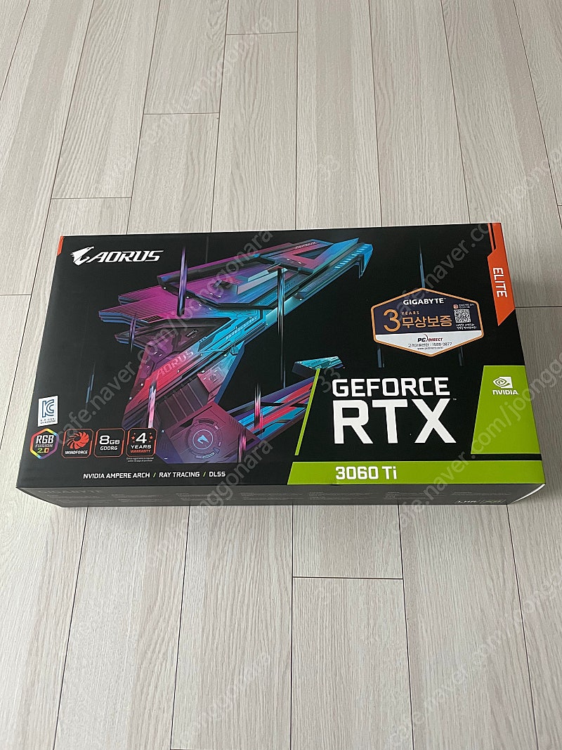 RTX3060ti 어로스 엘리트 그래픽카드