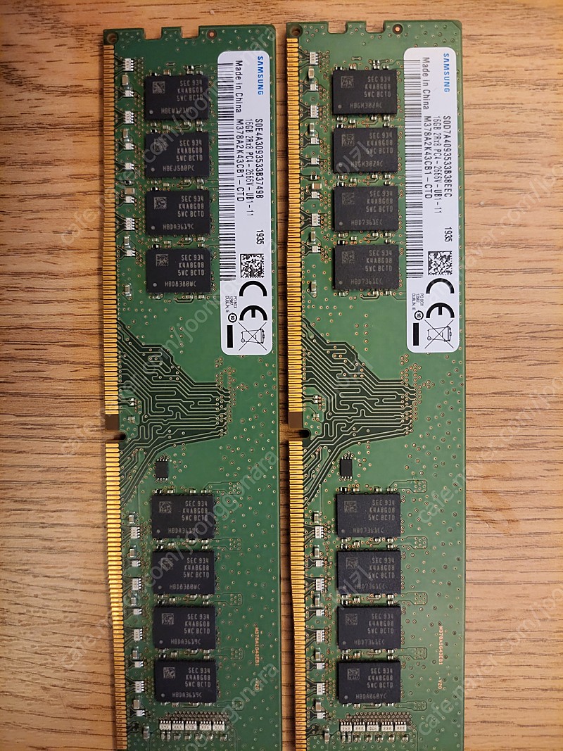 삼성 DDR4 2666V 16기가 2개 , GT730 1GB , 고장HD7850 판매합니다.