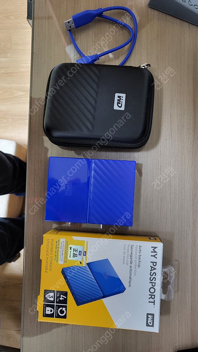 WD NEW My Passport 4TB 외장하드 블루 중고