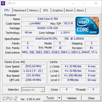 컴퓨터 본체 (i5-760 CPU, 8G 램, 128G SSD, 500W 파워) / 무료배송