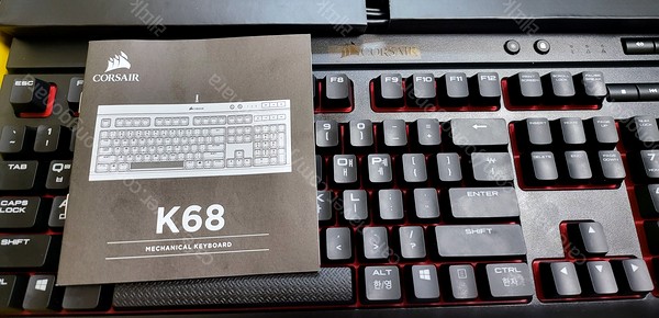 커세어 K68 적축 RED 게이밍 기계식 키보드