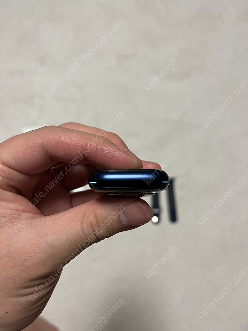 애플워치6 44mm 애플케어플러스 블루 S급--5