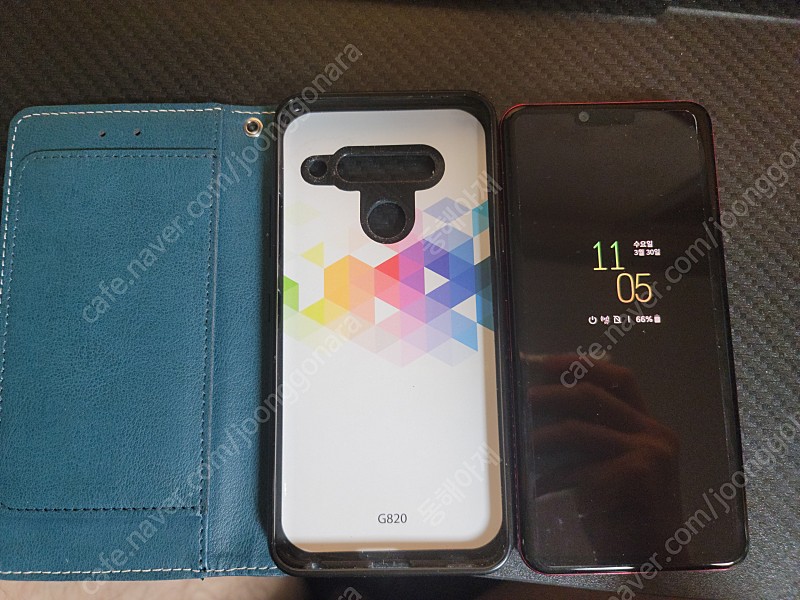 [팝니다] LG G8 ThinQ 레드와인 새폰(SS급 미세 잔기스도 없음) 배터리사이클 최상