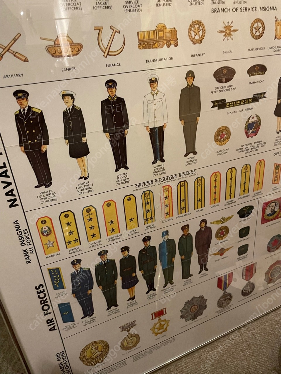 빈티지 포스터, 일청한 지도, 88올림픽 포스터, 북한관련 포스터(군의복)