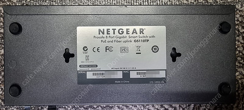 넷기어 GS110TP Poe 스위치 허브--3