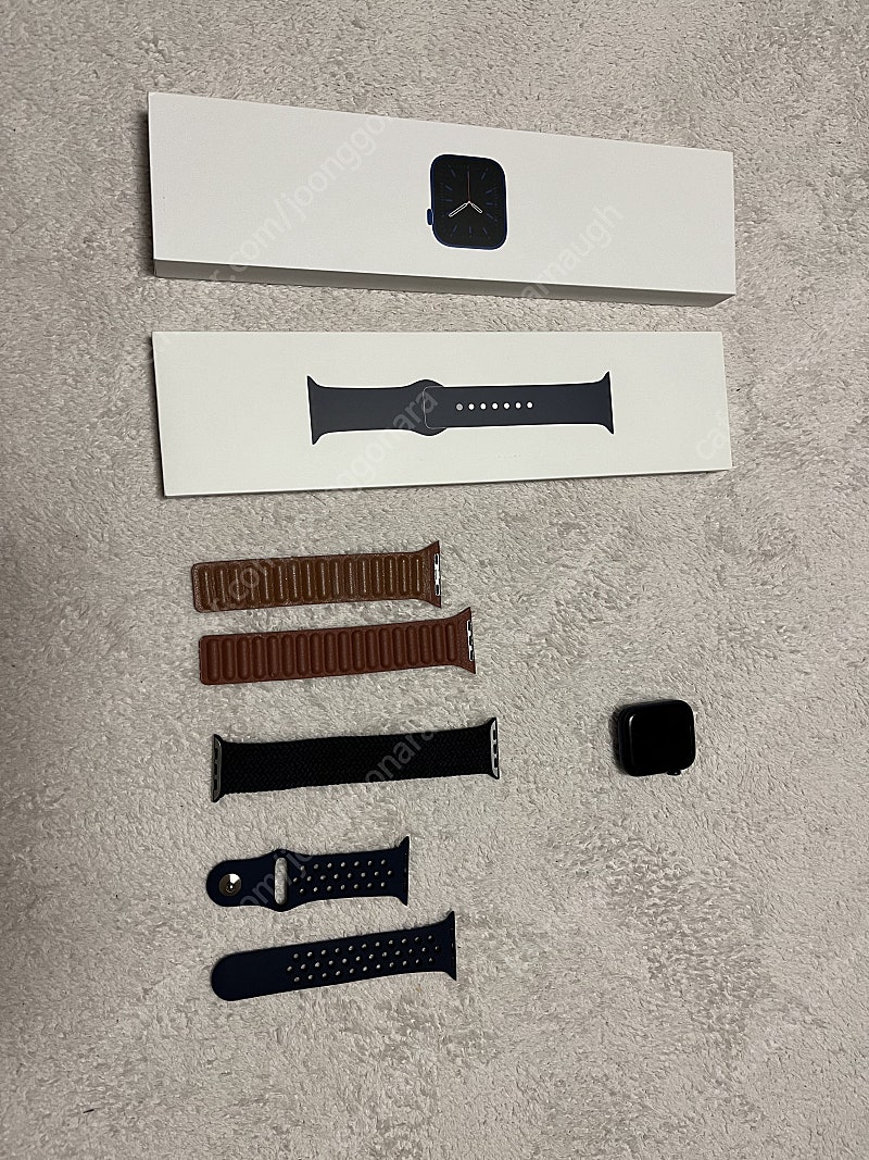 애플워치6 44mm 애플케어플러스 블루 S급